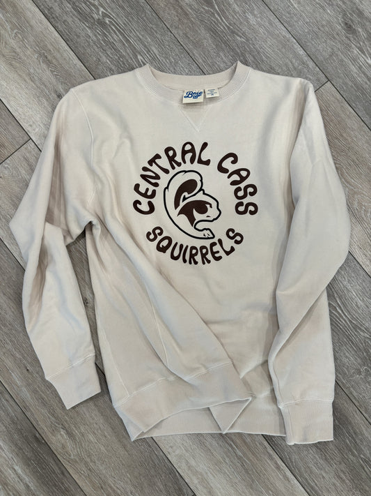 Post Prom - Cream & Grey Crewneck