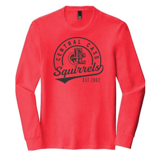 Long Sleeve Black & Red Central Cass Est. 1962