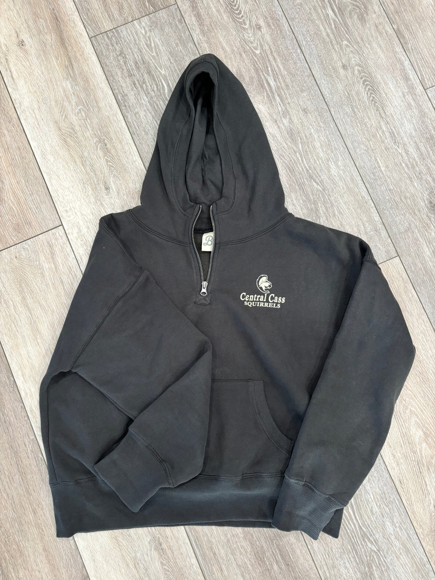 Post Prom - 1/4 Zip Cropped Hooded Sweatshirt