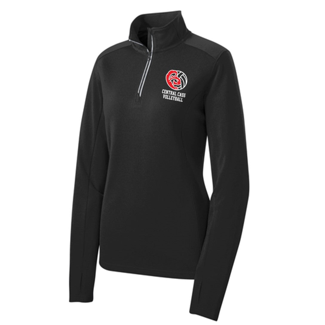 Volleyball Textured 1/4 Zip - Ladies & Mens